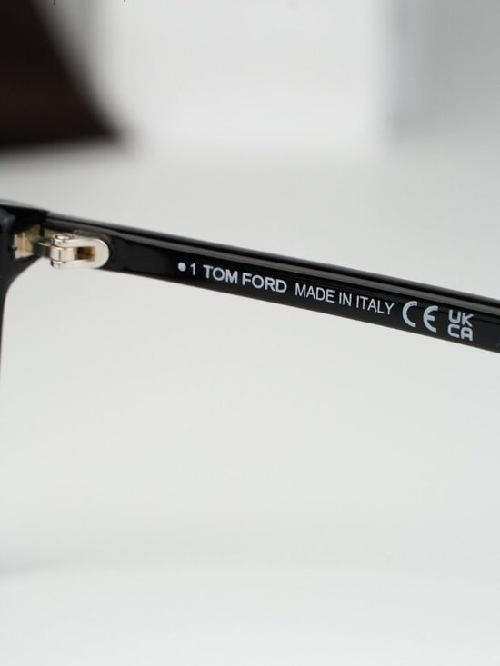 Tom Ford Women Eyeglasses Black Blue Block Square FT5858-D-B 001 NEW AUTHENTIC main image 8